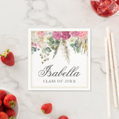 Bohemische Aquarellfarbe Abschluss Serviette (Beispiel)