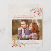 Bohemische Aquarellhaut Save the Date (Vorne/Hinten)