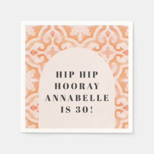 Bohemische Aquarellmalerei Pastell Marokkaner Gebu Serviette