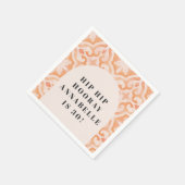 Bohemische Aquarellmalerei Pastell Marokkaner Gebu Serviette (Ecke)