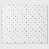 Bohemische Aquarellsonnen in Erdtönen Geschenkpapier (Flach)