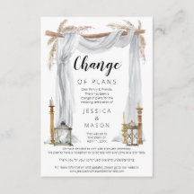 Bohemische Arch-Hochzeit verzögert Ankündigung