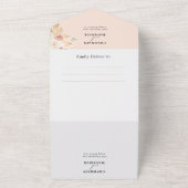 Bohemische Arch Pampas Grass Hochzeit All In One Einladung (Außenbereich)