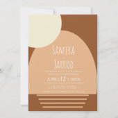 Bohemische Arch- und Formen, geometrische Hochzeit Einladung (Vorderseite)