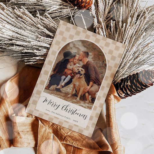 Bohemische Arschfoto Weihnachtsfotokarte Feiertagskarte