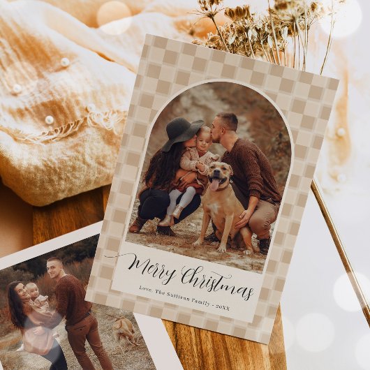 Bohemische Arschfoto Weihnachtsfotokarte Feiertagskarte