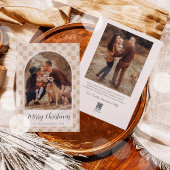 Bohemische Arschfoto Weihnachtsfotokarte Feiertagskarte