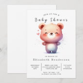 Bohemische Bärendusche Einladung (Vorne/Hinten)