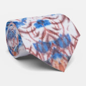 Bohemische Batik Art Print Krawatte (Gerollt)