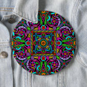 Bohemische beflecktes Glas-Art Button (Beispiel)