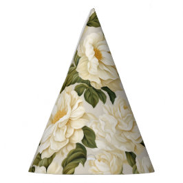 Bohemische beige Blume von Elfenbein Partyhütchen