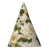Bohemische beige Blume von Elfenbein Partyhütchen (Rechts)