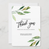 Bohemische Blätter Dankeschön Karte (Vorderseite)