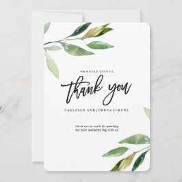 Bohemische Blätter Dankeschön Karte