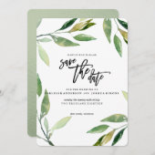 Bohemische Blätter Save the Date (Vorne/Hinten)