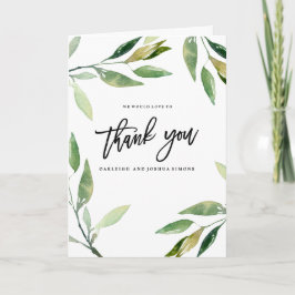 Bohemische Blätter Vielen Dank Foto Card Dankeskarte