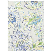 Bohemische blaue Blume Klemmbrett (Rückseite)