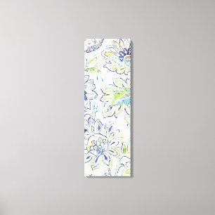 Bohemische blaue Blume Leinwanddruck