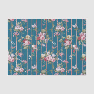 Bohemische blaue rosarote moderne mit seidenpapier