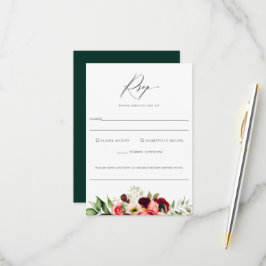 Bohemische Bloms Blumenkochtallergie RSVP Karte