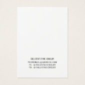 Bohemische Blonde-Girl-White-Oring-Display-Karte (Rückseite)