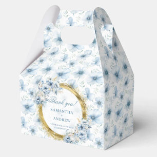 Bohemische Blue Gold Gastgeschenk Hochzeit Box Geschenkschachtel