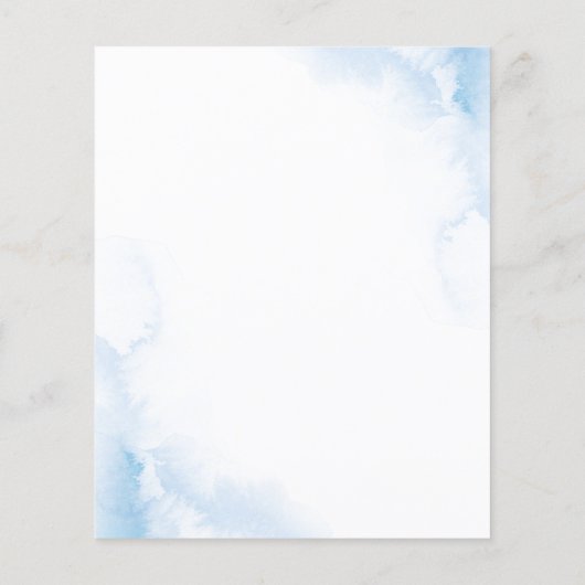 Bohemische Blue Ivory Rose Blume Hochzeiten Detail (Rückseite)