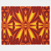 Bohemische Blume 102 Fleecedecke (Vorderseite (Horizontal))