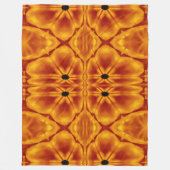 Bohemische Blume 114 Fleecedecke (Vorderseite)