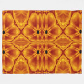 Bohemische Blume 114 Fleecedecke (Vorderseite (Horizontal))