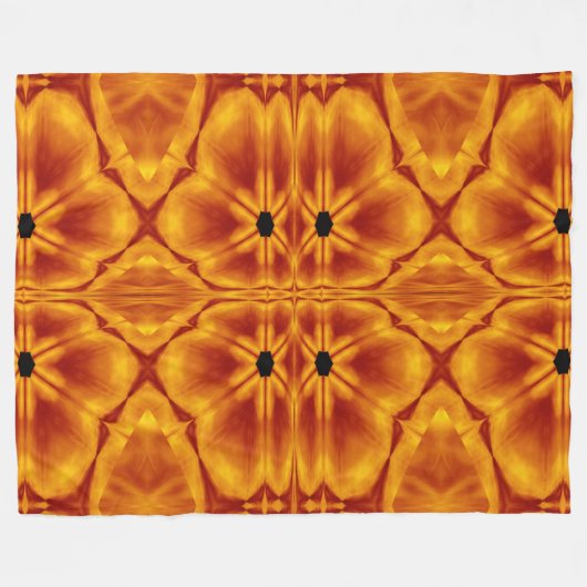 Bohemische Blume 114 Fleecedecke (Vorderseite (Horizontal))