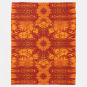 Bohemische Blume 137 Fleecedecke (Vorderseite)