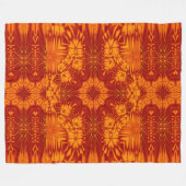 Bohemische Blume 137 Fleecedecke (Vorderseite (Horizontal))