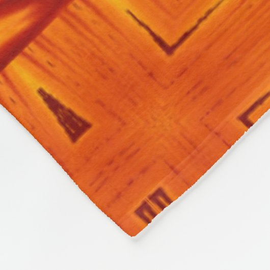 Bohemische Blume 139 Fleecedecke (Ecke)