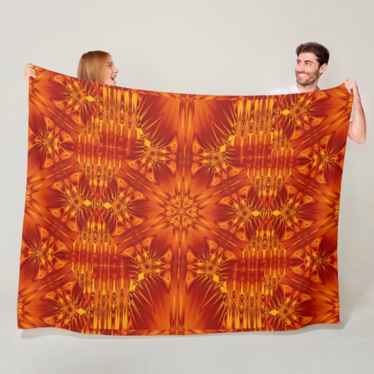 Bohemische Blume 141 Fleecedecke (Beispiel)