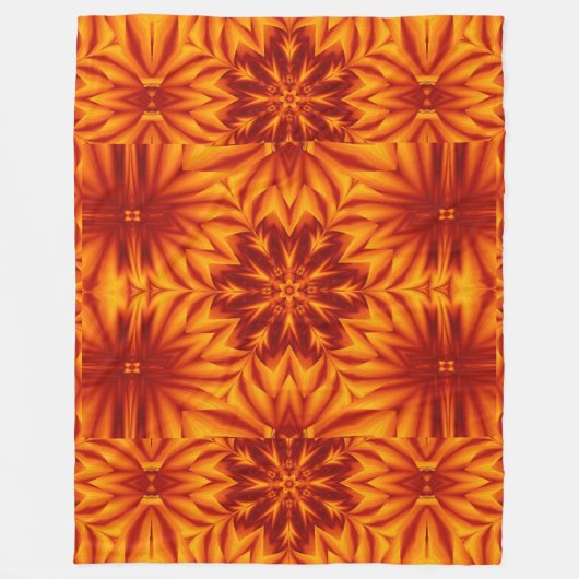 Bohemische Blume 234 Fleecedecke (Vorderseite)