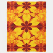 Bohemische Blume 45 Fleecedecke (Vorderseite)