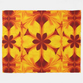 Bohemische Blume 45 Fleecedecke (Vorderseite (Horizontal))