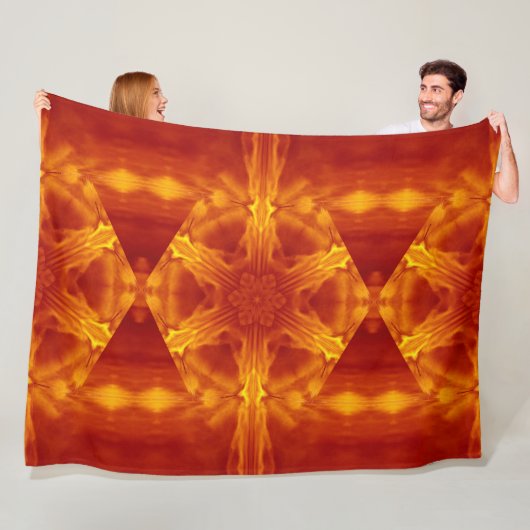 Bohemische Blume 57 Fleecedecke (Beispiel)