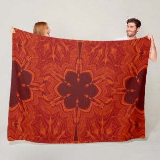 Bohemische Blume 61 Fleecedecke