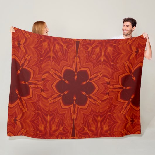 Bohemische Blume 61 Fleecedecke (Beispiel)