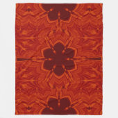 Bohemische Blume 61 Fleecedecke (Vorderseite)