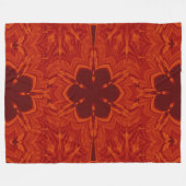 Bohemische Blume 61 Fleecedecke (Vorderseite (Horizontal))