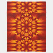 Bohemische Blume 72 Fleecedecke (Vorderseite)