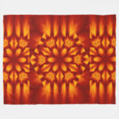 Bohemische Blume 72 Fleecedecke (Vorderseite (Horizontal))