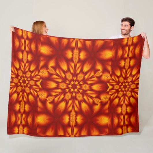 Bohemische Blume 73 Fleecedecke (Beispiel)