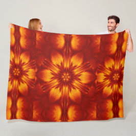 Bohemische Blume 74 Fleecedecke