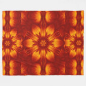 Bohemische Blume 74 Fleecedecke (Vorderseite (Horizontal))