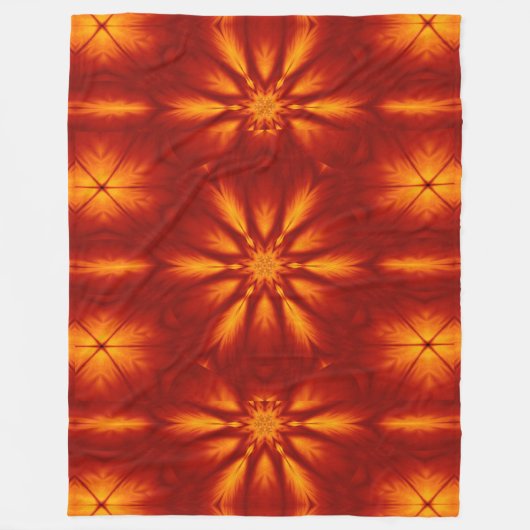 Bohemische Blume 75 Fleecedecke (Vorderseite)