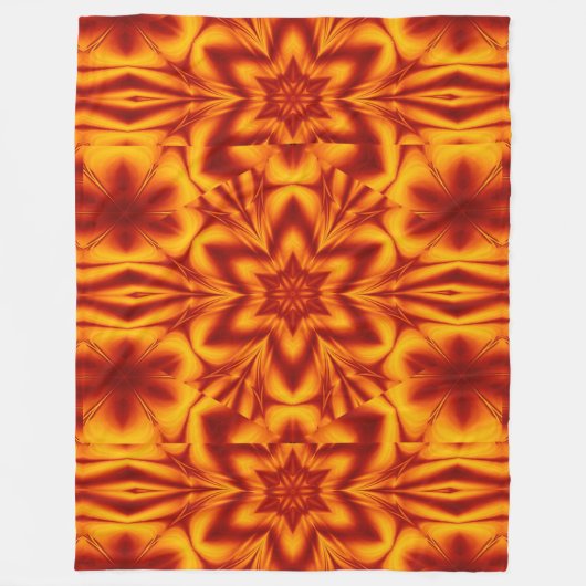 Bohemische Blume 76 Fleecedecke (Vorderseite)